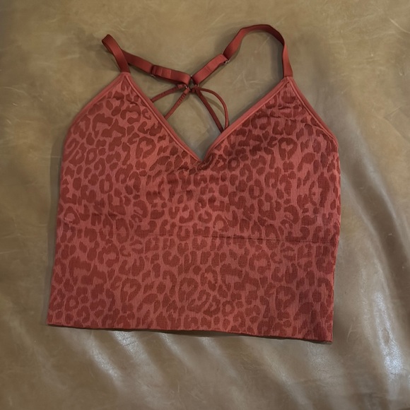 avocado Tops - Leopard Print Strappy Crop Top